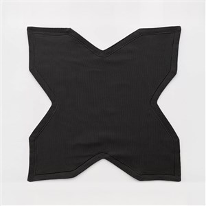 Ekmek Sepeti Örtüsü Düz Pikolu Siyah