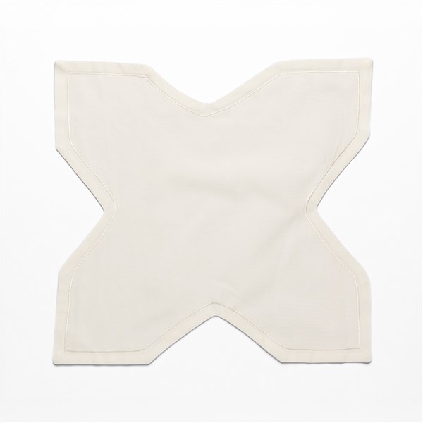 Ekmek Sepeti Örtüsü Düz Pikolu Beyaz