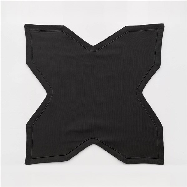 Ekmek Sepeti Örtüsü Düz Pikolu Siyah