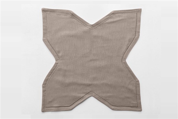 Bread Basket Cover Düz Pikolu Taş Rengi-Taş Rengi