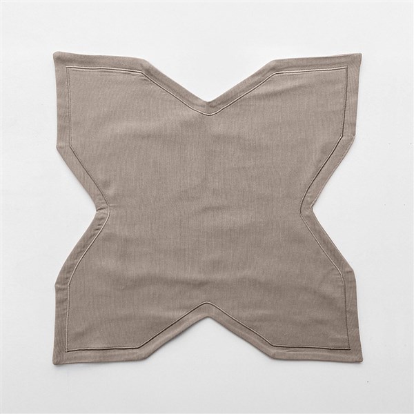 Ekmek Sepeti Örtüsü Düz Pikolu Taş Rengi-Taş Rengi