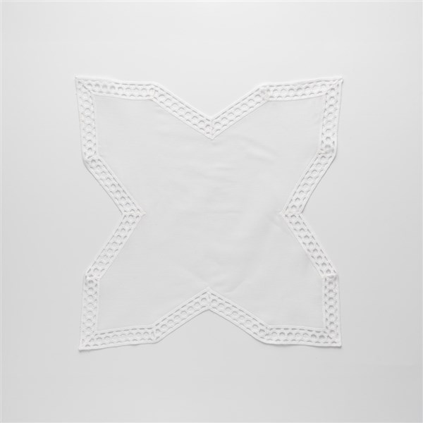 Dantelli Ekmek Sepeti Örtüsü Honey Beyaz