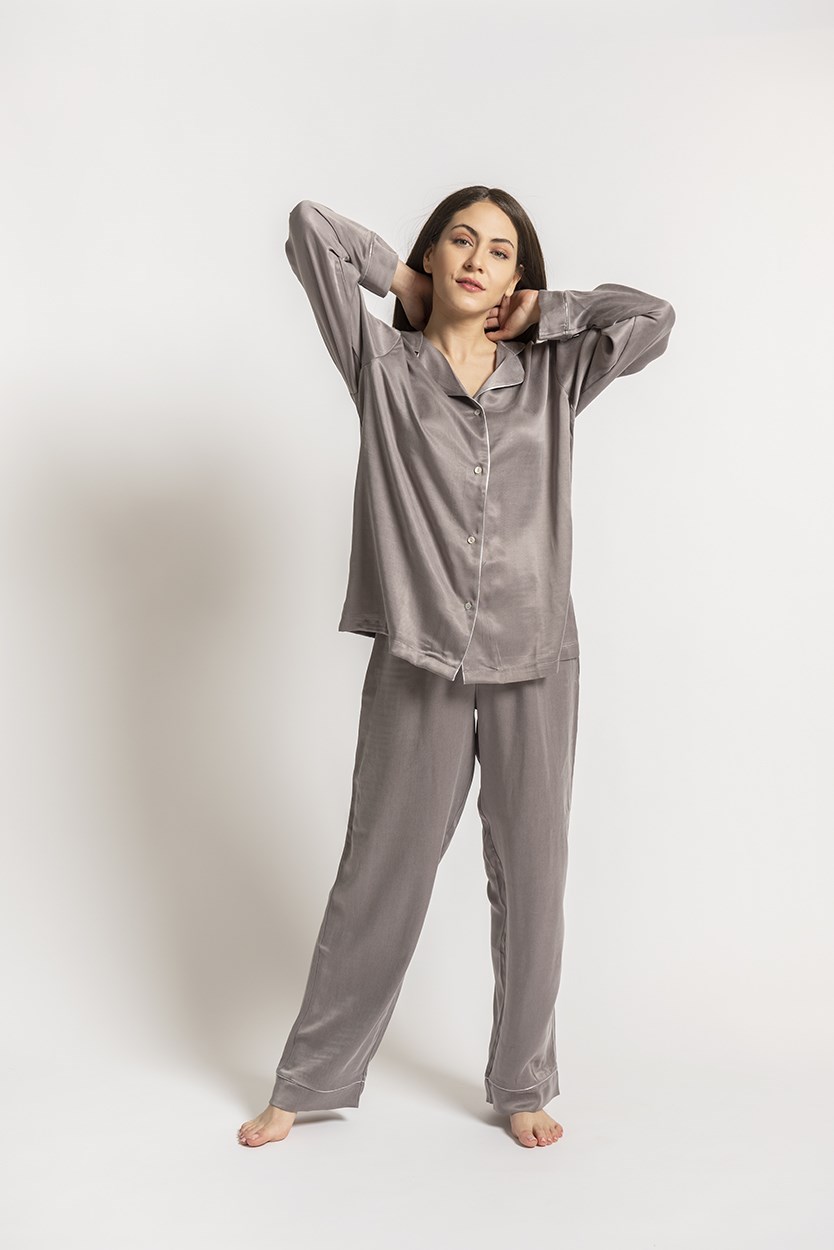 Pijama Takımı Fiore Gri