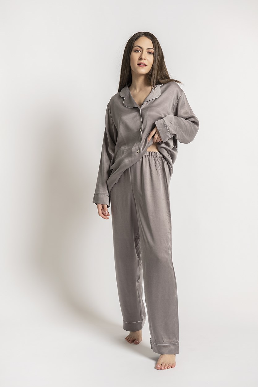 Pajama Set Fiore Gray