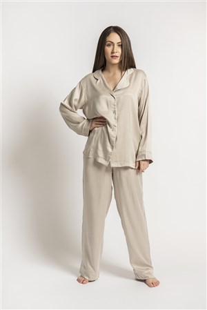 Pijama Takımı Fiore Taş Rengi