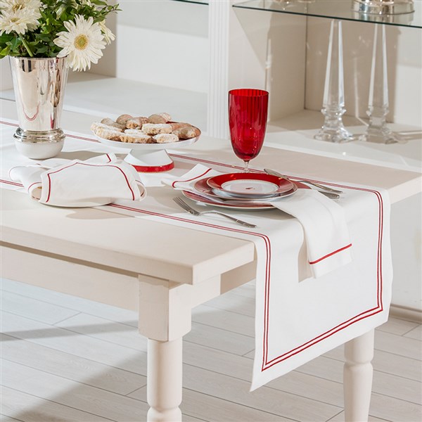 Runner 2 Sıra Pikolu 50*180 White-Red