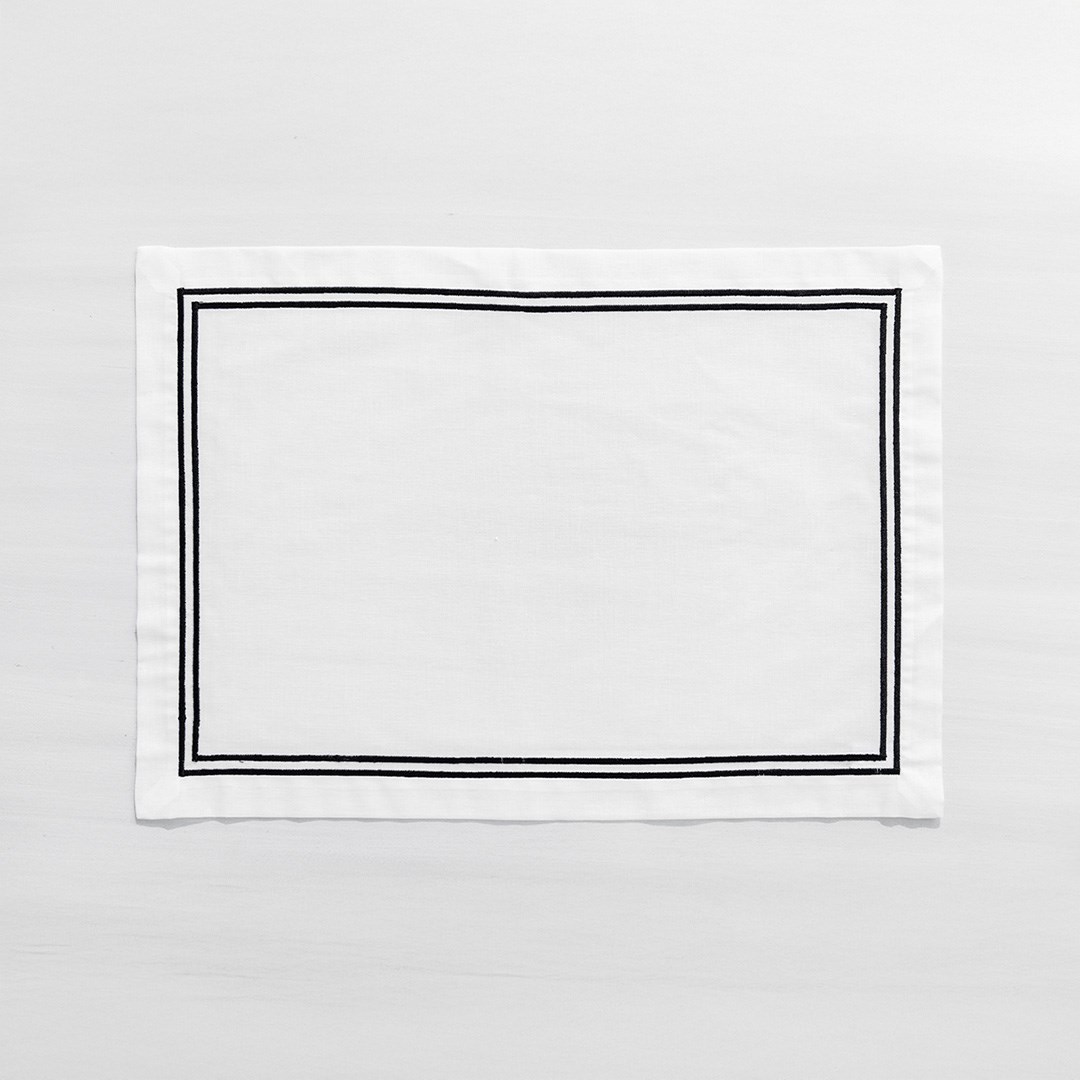 2 Sıra Pikolu Amerikan Servis 2'li Paket 35*50 By Siyah