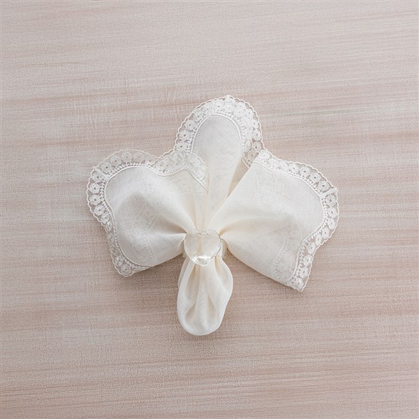 4 Piece Napkin Set Papatya 45*45 Cream