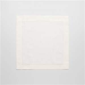 Peçete Düz Pikolu 4'lü Paket 45*45 Beyaz-Beyaz