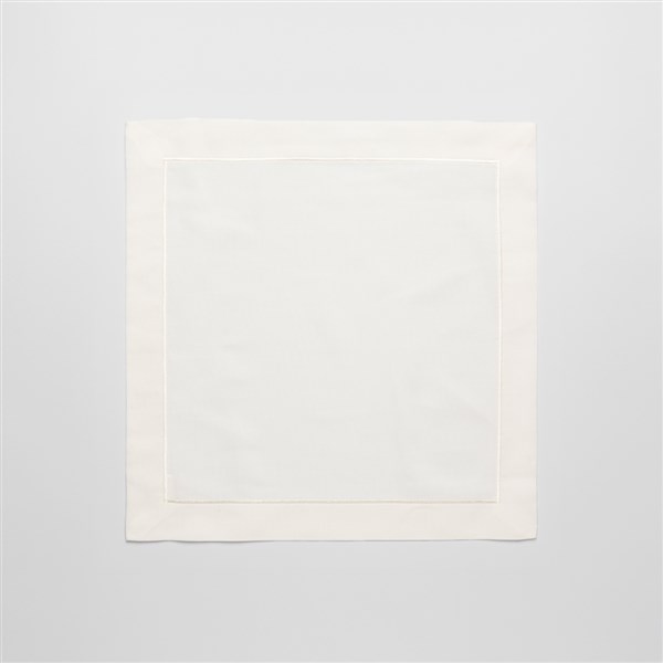 4 Piece Napkin Set 45*45 Düz Pikolu White-White