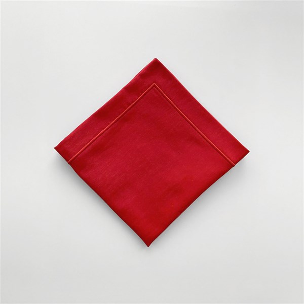 Peçete Düz Pikolu 4'lü Paket 45*45 Kırmızı