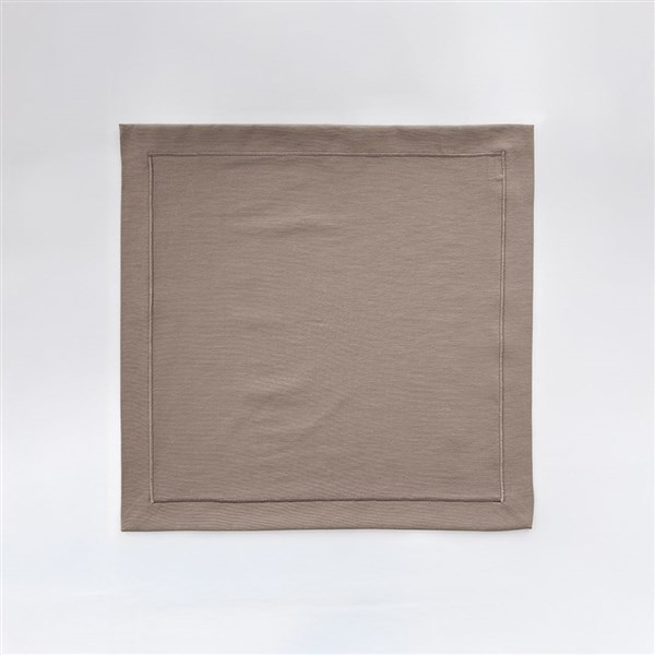 4 Piece Napkin Set 45*45 Düz Pikolu Taş Rengi-Taş Rengi