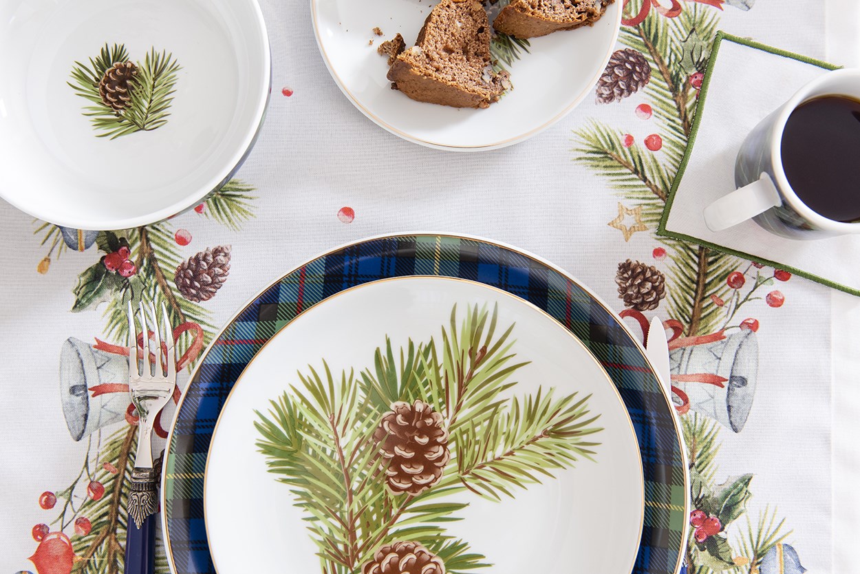 Nakışlı Bardak Altlığı 4'lü Yılbaşı By Yeşil