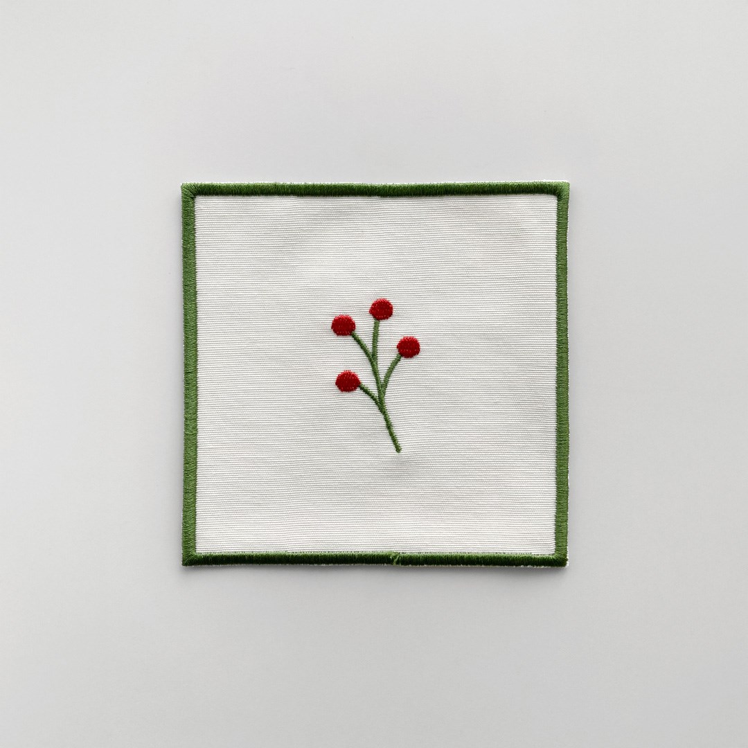 Nakışlı Bardak Altlığı 4'lü Yılbaşı By Yeşil