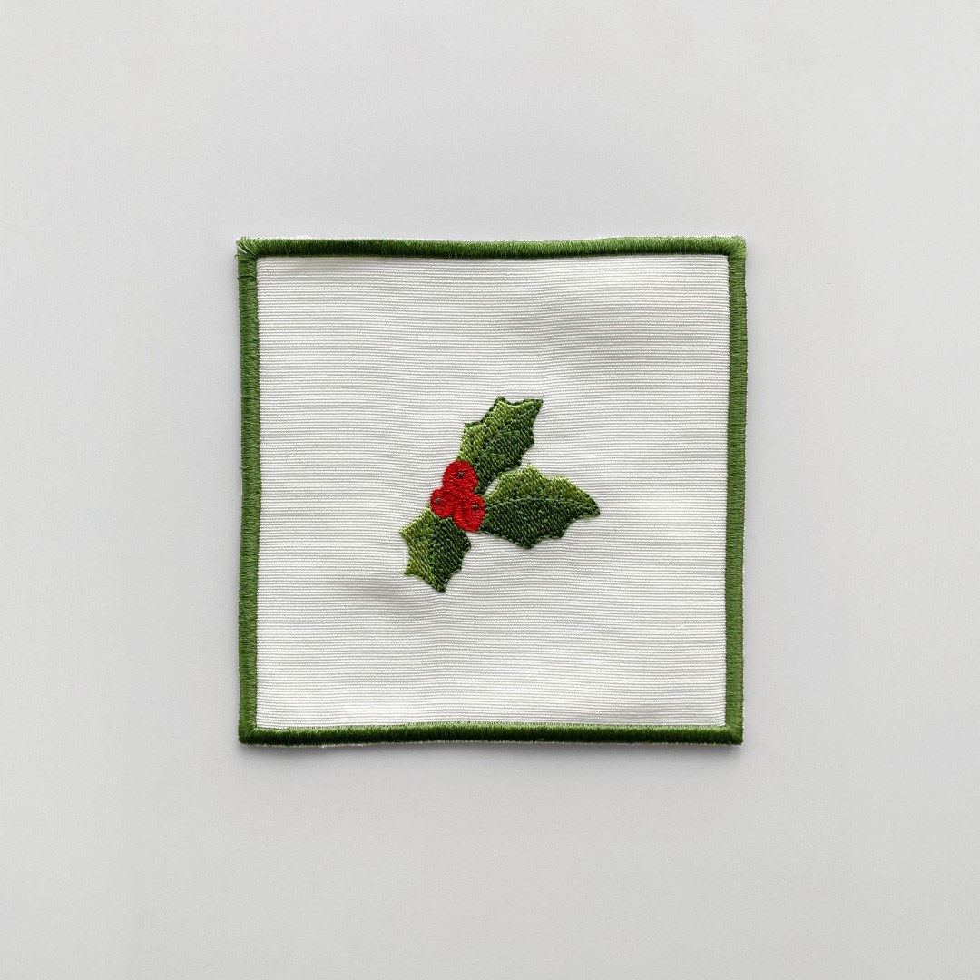 Nakışlı Bardak Altlığı 4'lü Yılbaşı By Yeşil