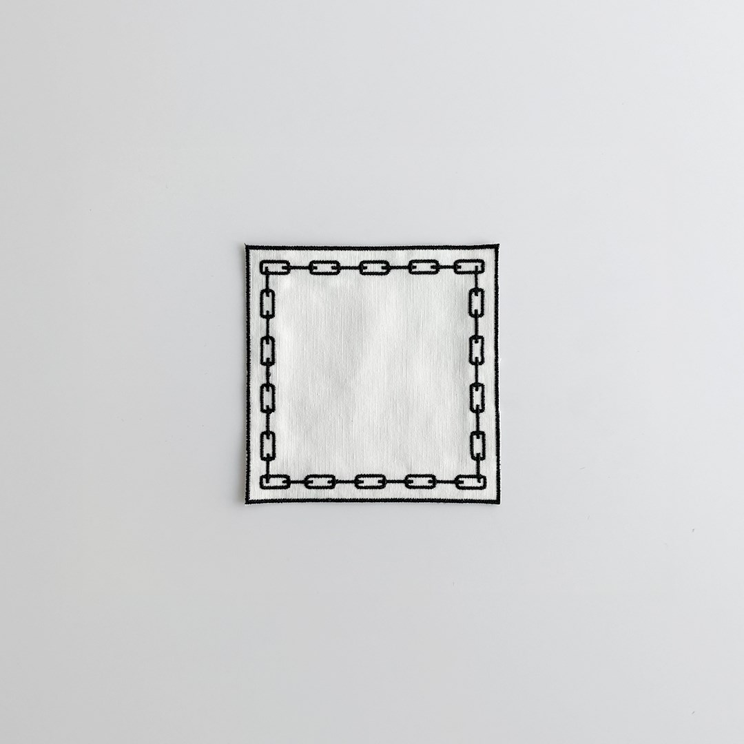 Nakışlı Bardak Altlığı 6'lı Zincir By Siyah