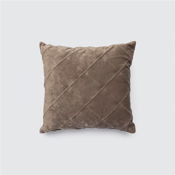 Kadife Kırlent Liny 50*50 Taş Rengi