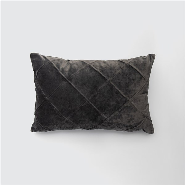 Kadife Kırlent Liny 35*50 Antrasit