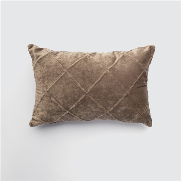 Kadife Kırlent Liny 35*50 Taş Rengi