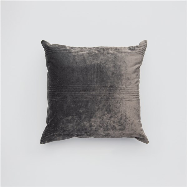 Kadife Kırlent Nervür Antrasit