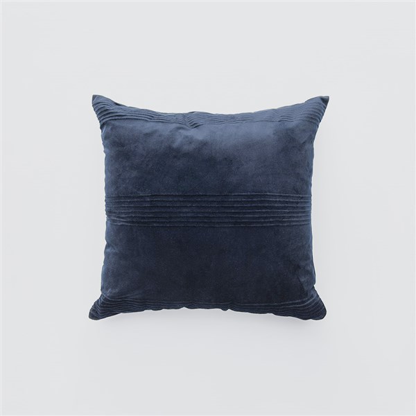 Kadife Kırlent Nervür Lacivert