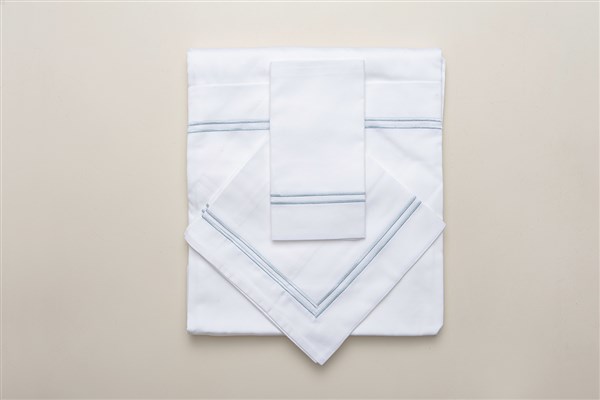 Baby Duvet Cover Set 2 Sıra Pikolu White-Blue