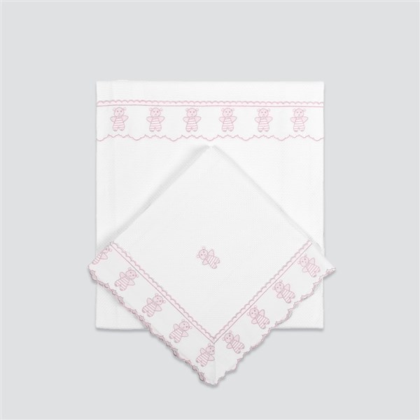 Bebek Pike Takımı Ayıcıklı Kanaviçe By Pembe