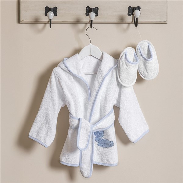 Bebek Bornoz+Terlik Tavşanlı By Mavi