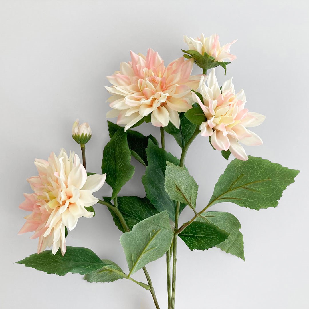 Dahlia Dal Dekoratif Çiçek 70 cm Cream Pink 33-2348CRPK Km Pembe