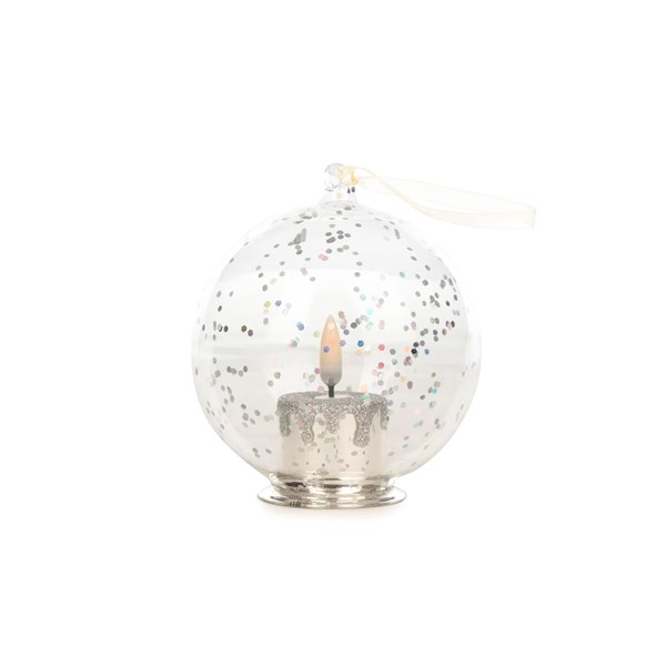 Glass Candle Led Ball 10 cm 154-021 