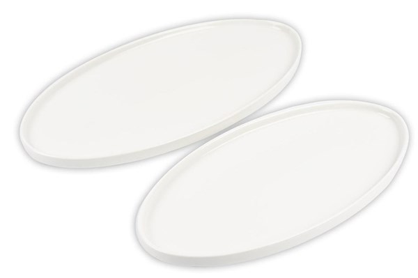 Plain Modern 2 Piece Boat Plate 31*16 36*18 cm