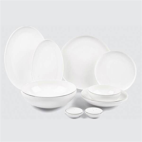 Silver Modern Dining Set 29 Piece P258.803515