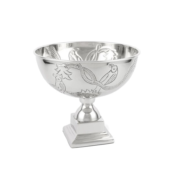 Silver Standing Metal Bowl 30x29 cm P255.344580