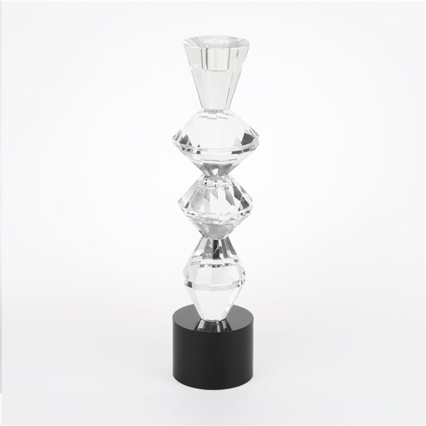 Kristal Şeffaf Şamdan 33*8 cm P214.110199 