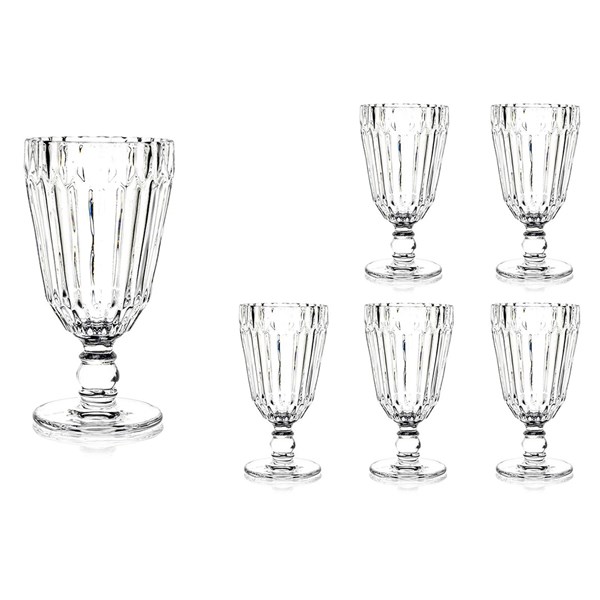 Crystal Cut Set of 6 Stemmed Glasses 210 ml P387.117068
