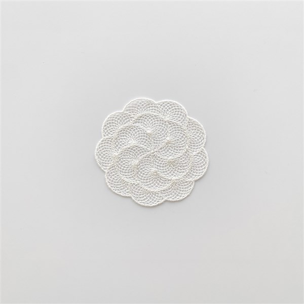 Coaster Spiral 12 Cm Cream