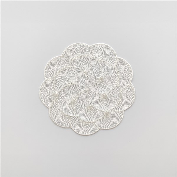 Coaster Spiral 16 Cm Cream