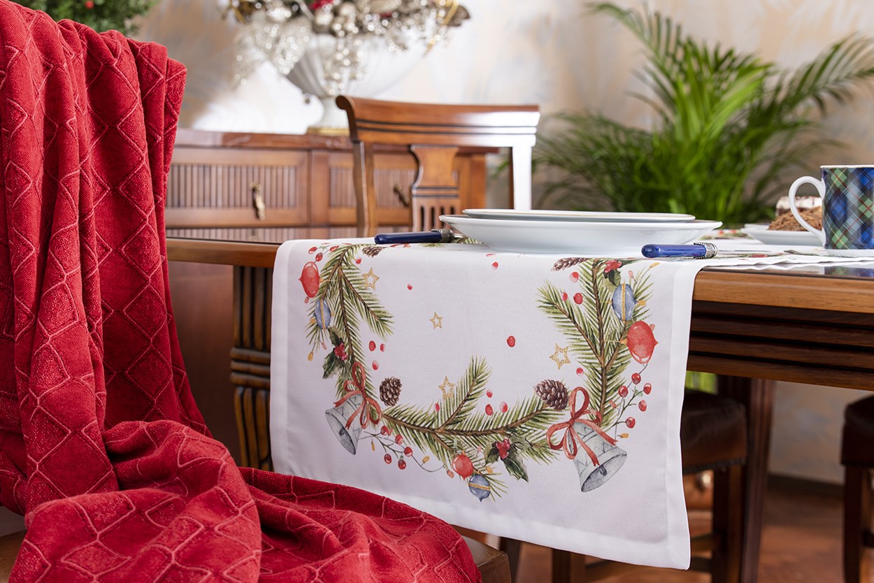 Baskılı Masa Bandı New Year F8003 Renkli