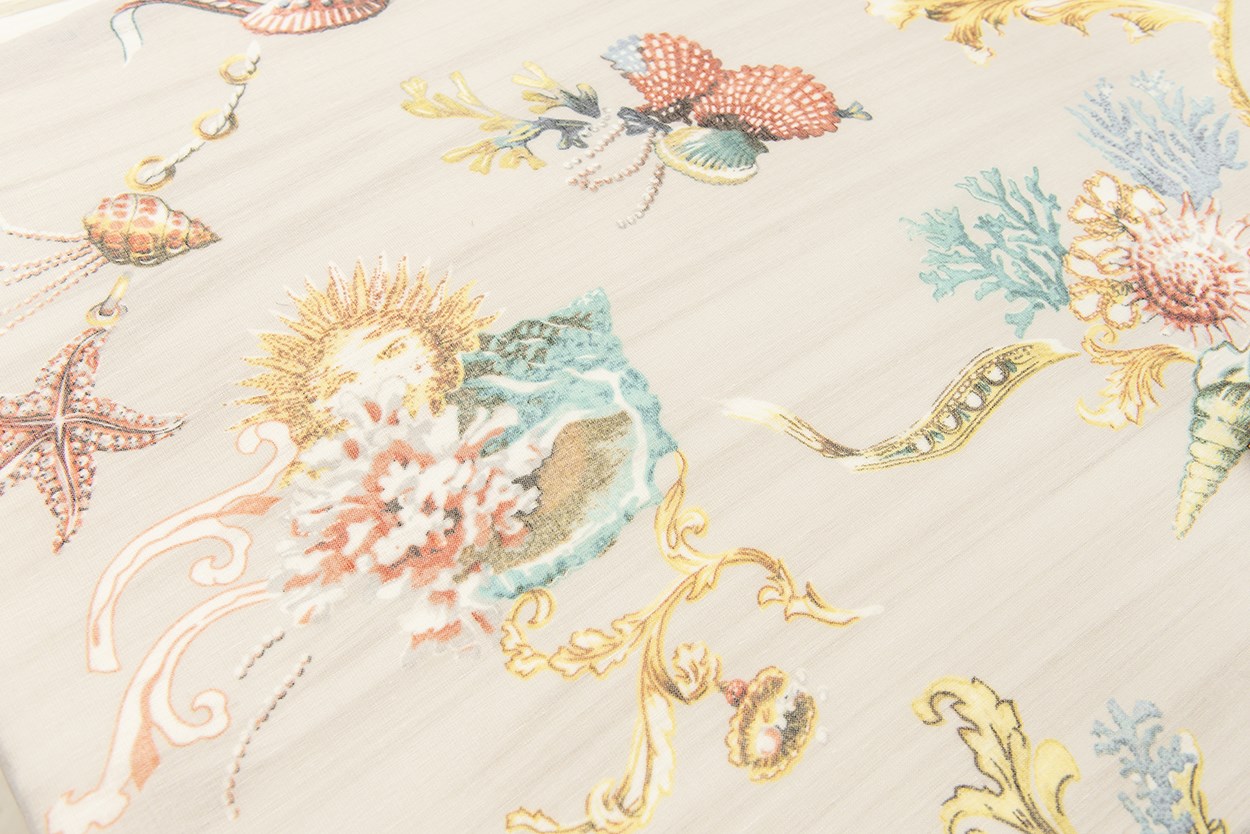 Baskılı Masa Örtüsü Shelly DN0581 Bej