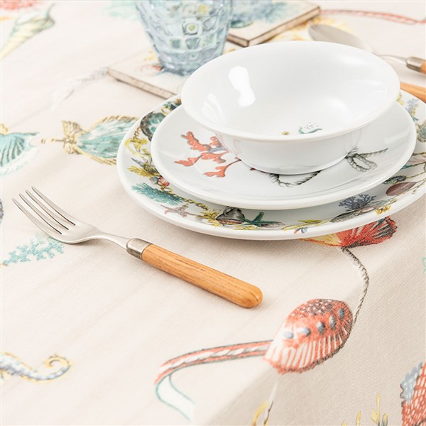 Table Cloth Printed Shelly DN0581 Beige