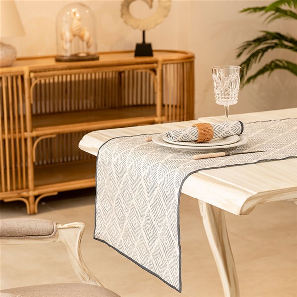 Printed Runner Vega Navy