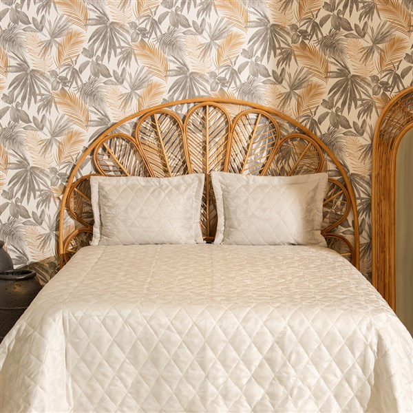 Double Bed Cover Set Mira JK1512 Q00151 Sand