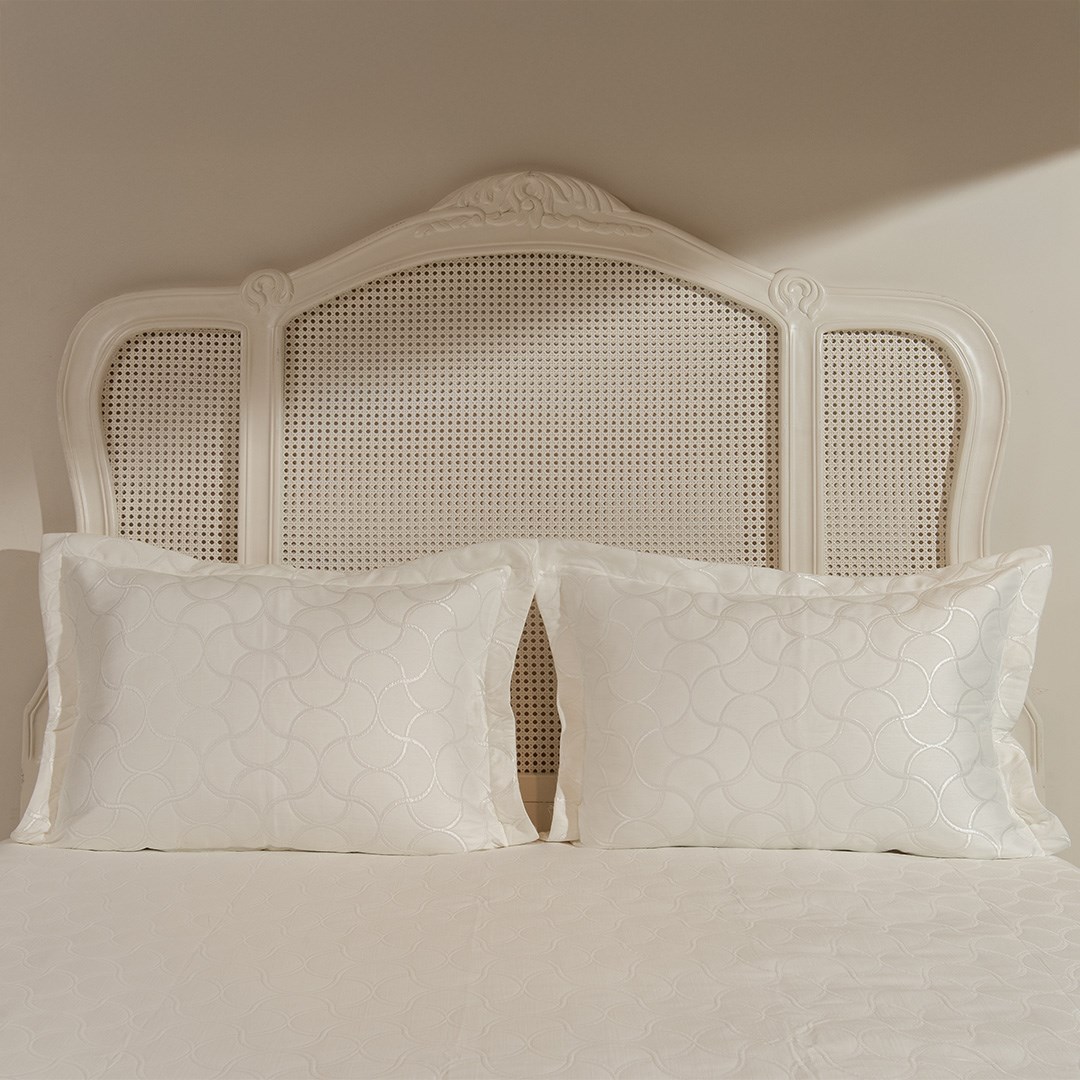 Yatak Örtüsü Çift Kişilik Peony JP4411 Kırık Beyaz