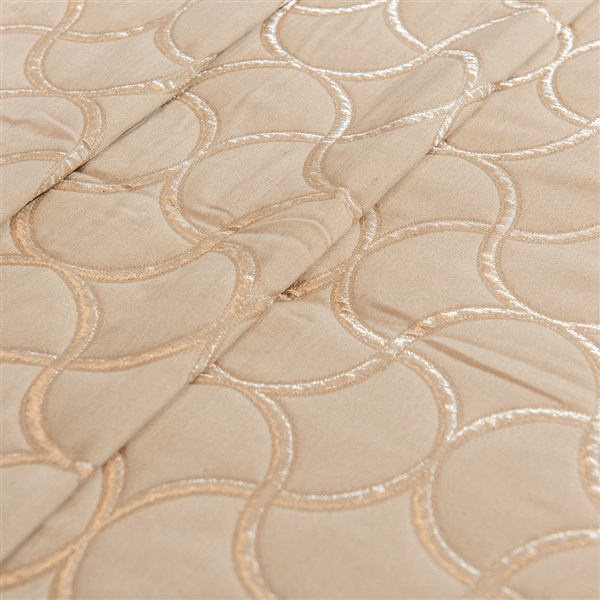 Double Bed Cover Set Peony JP4411 Beige