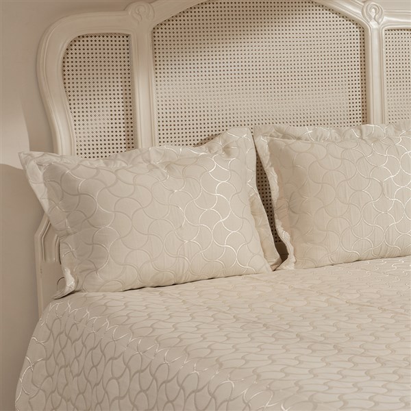 Double Bed Cover Set Peony JP4411 Sand