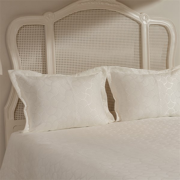 Yatak Örtüsü Çift Kişilik Peony JP4411 Kırık Beyaz