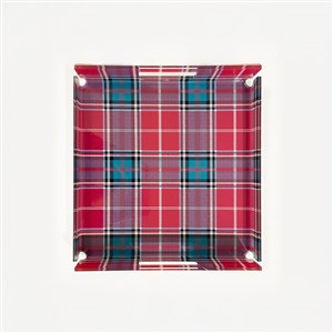 Tepsi Ekose Baskılı 31*31cm 