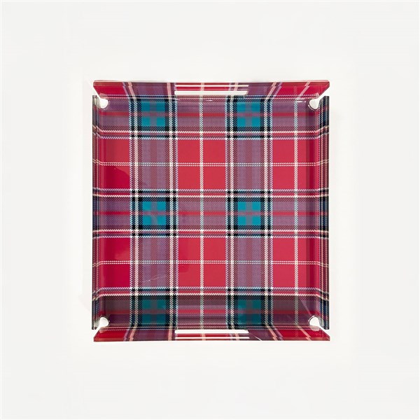 Tepsi Ekose Baskılı 31*31cm 