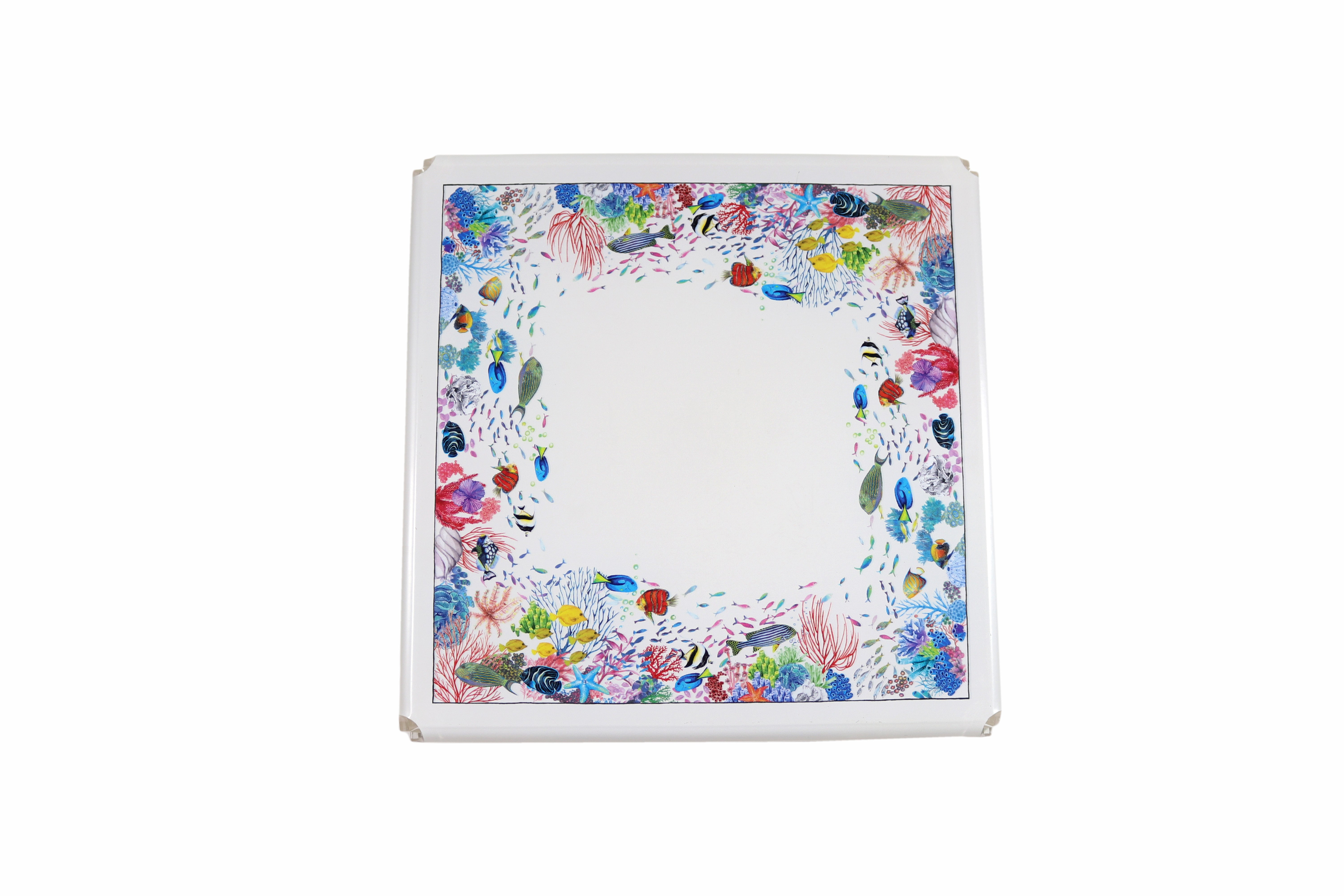 Tepsi Balık Baskılı 31*31 Cm 