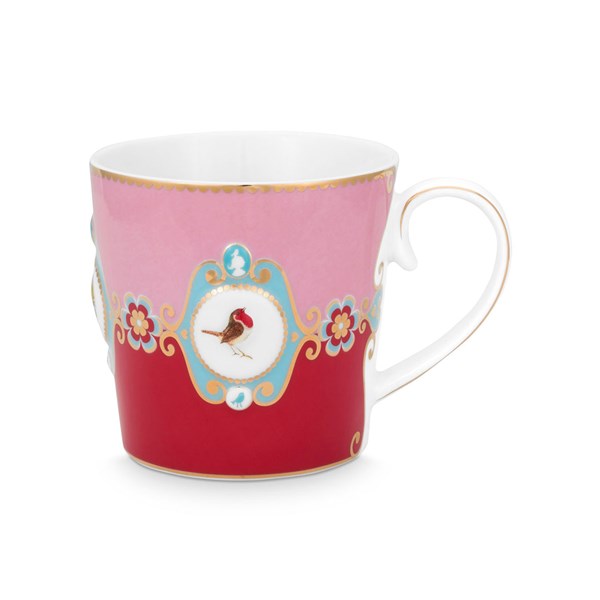 Love Birds Red/ Pink Medallion Pattern Mug 250 ml 51002026 